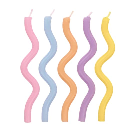 Michaels, Multicolor Curly Candles, 5ct. by Makery™ – Category: Candles